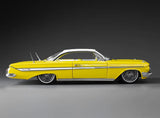 (Pre-Order) 1:18 1961 Chevrolet Impala Lowrider -- Yellow -- Sunstar