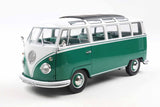 1:18 Volkswagen Kombi T1 Samba 1962 -- Dark Green/White -- Solido