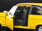 1:18 1976 Ford Escort MKII RS Mexico -- Signal Yellow -- Sunstar