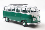 1:18 Volkswagen Kombi T1 Samba 1962 -- Dark Green/White -- Solido