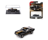 1:64 1965 Shelby Mustang GT500 -- Black w/Gold Stripes -- Majorette: Collection