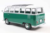 1:18 Volkswagen Kombi T1 Samba 1962 -- Dark Green/White -- Solido