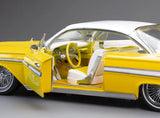 (Pre-Order) 1:18 1961 Chevrolet Impala Lowrider -- Yellow -- Sunstar