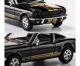 1:64 1965 Shelby Mustang GT500 -- Black w/Gold Stripes -- Majorette: Collection