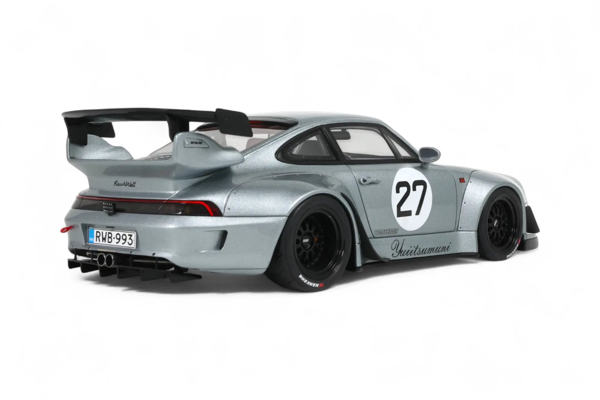 RWB Yuitsumuni GTスプリット グレー 27 1/18 1:18 RWB 993 -- #27 Silver 