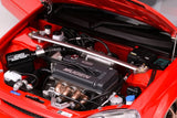 1:18 Honda Civic (EK9) Type R Mugen -- Milano Red -- Motorhelix M85026