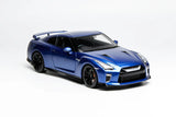 1:18 Nissan GT-R (R35) Track Edition 2020 -- Wangan Blue -- Motorhelix M83504