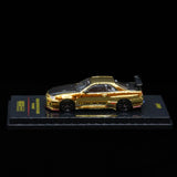 1:64 Nissan R34 Skyline GTR TOP SECRET -- Chrome Gold - EVENT EXCLUSIVE -- INNO64