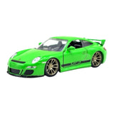1:32 Porsche 911 GT3 RS 997 -- Green w/Black Stripes -- Fast & Furious JADA