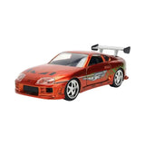 1:32 Brian's Toyota Supra -- Orange - Candy Finish -- JADA: Fast & Furious 25th