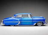 (Pre-Order) 1:18 1954 Chevrolet Bel Air Coupe Lowrider -- Blue Metallic -- Sunstar