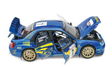 (Pre-Order) 1:8 2003 Peter Solberg -- Monte Carlo Rally -- #7 Subaru Impreza WRC -- IXO Collections