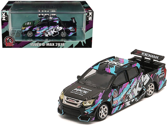 1:64 Isuzu D-Max Low Rider -- HKS Black -- BM Creations