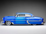 (Pre-Order) 1:18 1954 Chevrolet Bel Air Coupe Lowrider -- Blue Metallic -- Sunstar