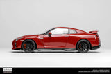 1:18 Nissan GT-R (R35) Track Edition 2022 -- Vibrant Red -- Motorhelix M83511