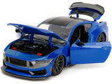 1:24 2024 Ford Mustang Dark Horse -- Blue -- JADA: Big Time Muscle