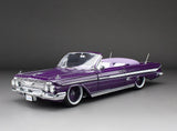 1:18 1961 Chevrolet Impala Convertible Lowrider -- Purple -- Sunstar