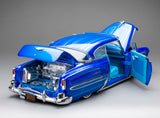 (Pre-Order) 1:18 1954 Chevrolet Bel Air Coupe Lowrider -- Blue Metallic -- Sunstar