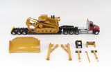 1:50 Kenworth T880 Truck w/Lowboy & D11 Dozer Parts -- Diecast Masters CAT 85787