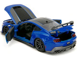 1:24 2024 Ford Mustang Dark Horse -- Blue -- JADA: Big Time Muscle