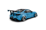 1:18 Toyota GR86 PANDEM Rocket Bunny 2024 -- Baby Blue/Black -- Solido