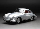 1:18 1957 Porsche 356A 1500 GS Carrera GT -- Silver Metallic -- Sunstar