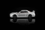(Pre-Order) 1:64 Nissan GTR (R34) Skyline NISMO -- Sonic Metallic Silver -- Motorhelix