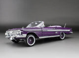 1:18 1961 Chevrolet Impala Convertible Lowrider -- Purple -- Sunstar