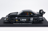 1:18 Nissan E-R34 LBWK Super Silhouette Skyline GTR -- #5 Black -- GT Spirit CLDC049