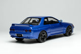 1:18 Nissan R32 Skyline GTR Customised Version -- Bayside Blue -- Motorhelix MH027BE