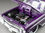1:18 1961 Chevrolet Impala Convertible Lowrider -- Purple -- Sunstar