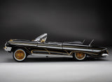 1:18 1961 Chevrolet Impala Convertible Lowrider - Black w/Gold Accents - Sunstar