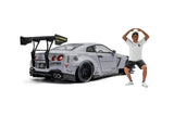 1:18 Nissan R35 GTR Liberty Walk w/Wataru Kato Figurine Street Fighter -- Solido