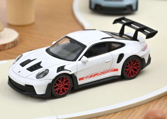 1:43 Porsche 911 (992) GT3 RS 2022 -- White w/Red Stripes -- Norev