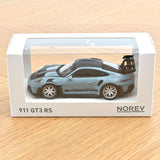 1:43 Porsche 911 (992) GT3 RS 2022 -- Meissen Blue w/Black Stripes -- Norev