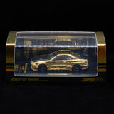 1:64 Nissan R34 Skyline GTR TOP SECRET -- Chrome Gold - EVENT EXCLUSIVE -- INNO64