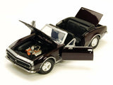 1:24 1969 Chevrolet Camaro SS Convertible -- Burgundy -- MotorMax: Timeless Legends 73301
