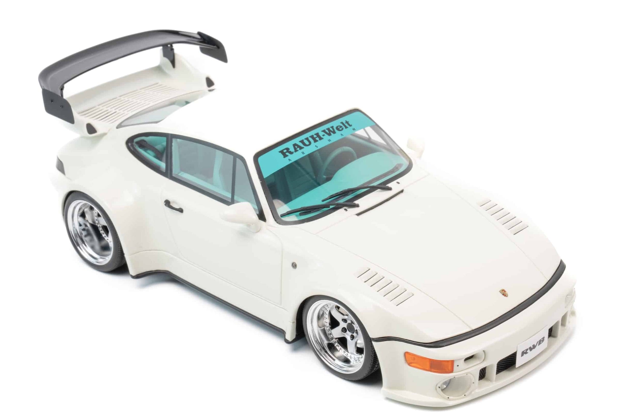 Porsche 911 GT3 RS Typ 992 Tribute To Carrera RS Weiß Grüne Streifen 1 12 Gt Spirit Gt950