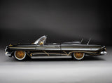 1:18 1961 Chevrolet Impala Convertible Lowrider - Black w/Gold Accents - Sunstar