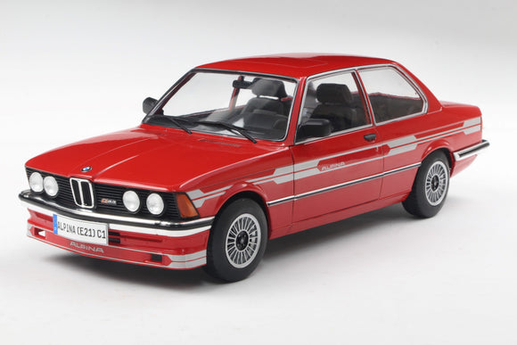 1:18 BMW Alpina E21 C1 2,3 1980 -- Red w/Silver Stripes -- Solido