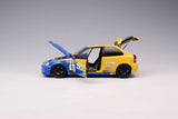 1:18 Honda Civic Type-R (EK9) -- SPOON Yellow/Blue -- Motorhelix M85014