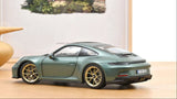 1:18 Porsche 911 (992) GT3 Coupe 2021 -- Green Metallic w/Gold Wheels -- Norev