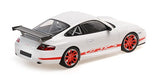 1:18 Porsche 911 (996) GT3 RS -- White w/Red Stripe -- Minichamps
