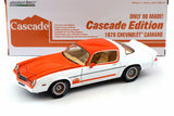 1:18 1979 Chevrolet Camaro Cascade Edition -- White/Orange --  Greenlight
