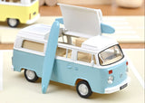 1:43 Volkswagen Kombi T2b Camper Van -- Light Blue/White -- Norev