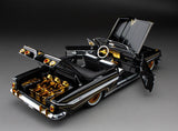 1:18 1961 Chevrolet Impala Convertible Lowrider - Black w/Gold Accents - Sunstar
