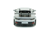 1:43 Porsche 911 (992) GT3 RS 2023 -- Ice Grey Metallic w/Red Stripe -- Solido