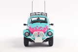 1:18 Volkswagen Beetle Baja -- Turquoise Blue/Pink -- Solido