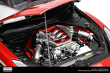 1:18 Nissan GT-R (R35) Track Edition 2022 -- Vibrant Red -- Motorhelix M83511