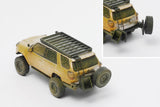 1:64 Toyota 4Runner Widebody 2018 -- Muddy Silver w/Accessories -- GCD